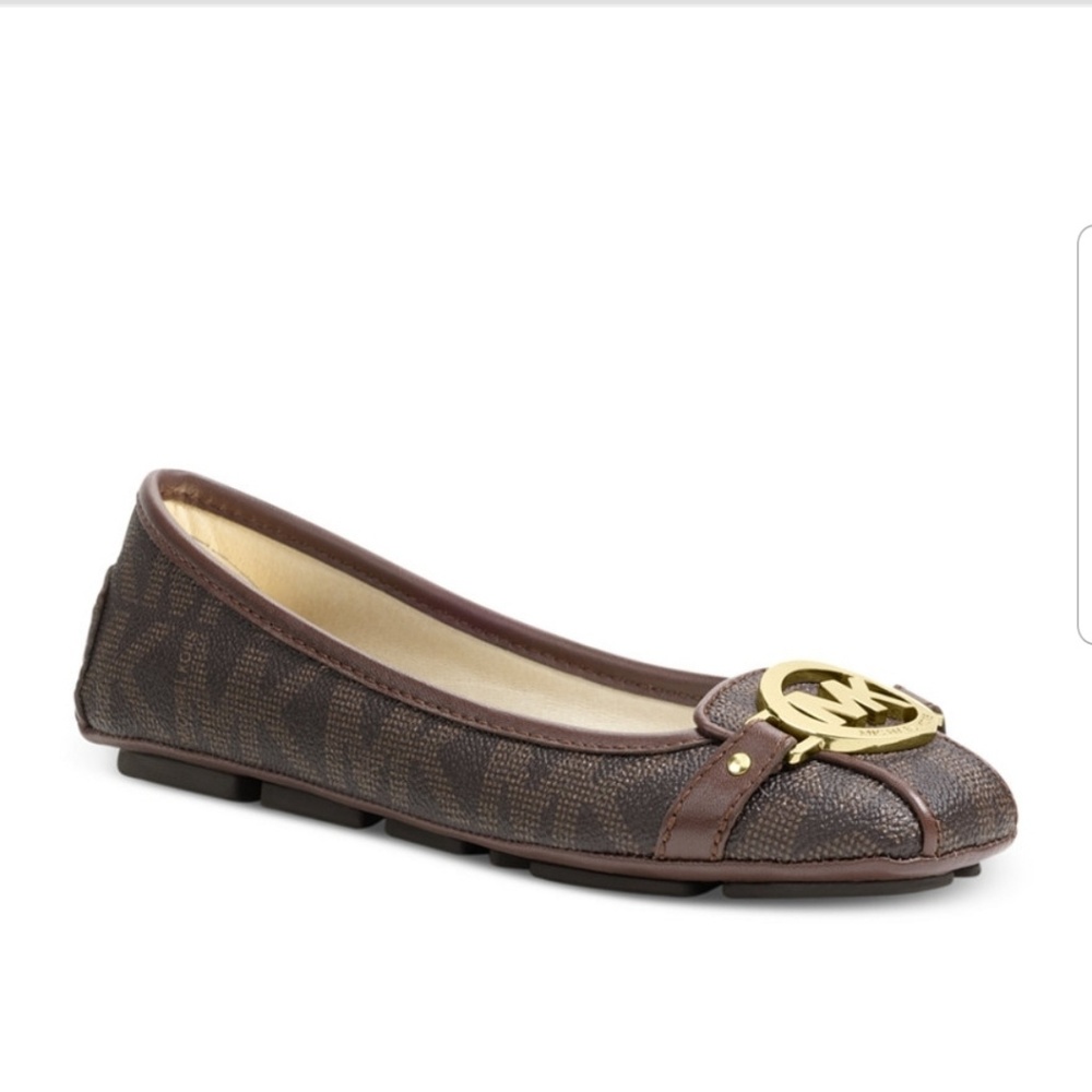 Michael Kors SAFFIANO LEATHER Moc flats